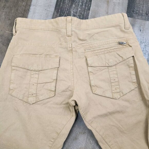 Mens Helix size 32x30 Slim Fit Rip Stop Outdoor Canvas Flat Front Pants - Picture 2 of 10